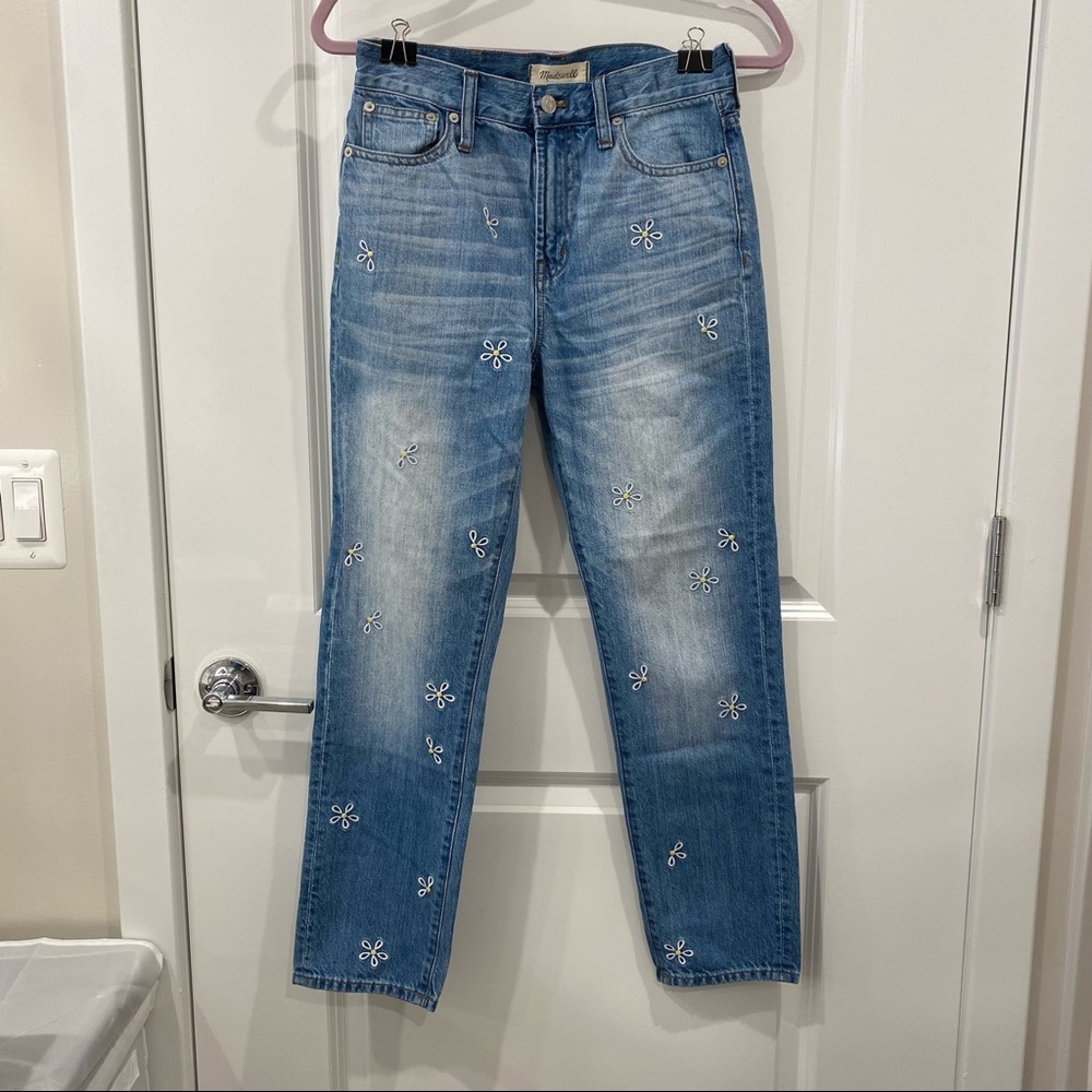 Madewell - Perfect Summer Jean - Daisy Embroidery - Size 26